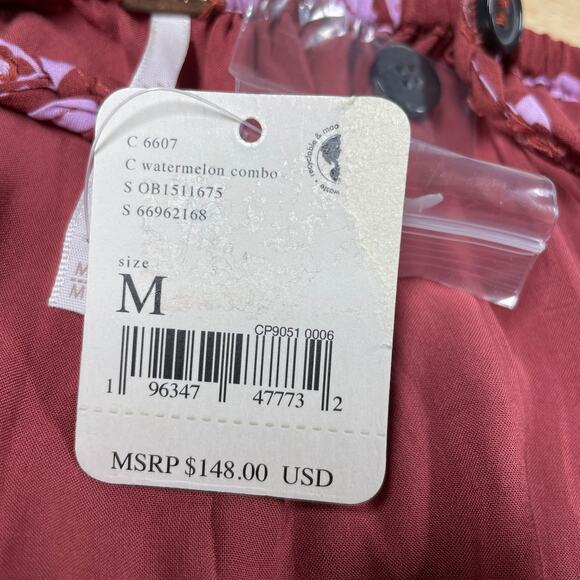 Free People NWT The Perfect Sundress Floral Midi Button Dress Size M Tie Back - Picture 9 of 12